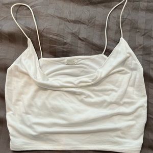 White crop top